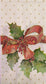 TWO Individual Paper Guest Decoupage Napkins - 2255 Christmas Bow with Holly