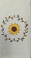 TWO Individual Paper Guest Decoupage Napkins - 1632 Sunflower Wreath