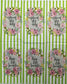 TWO Individual Paper Guest Decoupage Napkins- Keep Life Simple Green Stripe 1235