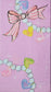 TWO Individual Paper Guest Decoupage Napkins - 2304 Pearls Bows & Candy Hearts