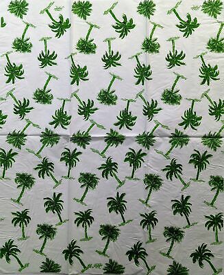 TWO Individual Paper Guest Decoupage Napkins - 1471 Green Coconut Palm Tree