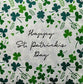 2 Individual Paper Lunch Decoupage Napkins- 805 Happy St Patrick's Day Shamrocks