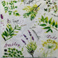 TWO Individual Paper Lunch Decoupage Napkins - Herb Garden Mix 1131