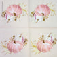 TWO Individual Paper Cocktail Decoupage Napkins - 2165 Pink & White Pumpkins