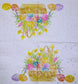 TWO Individual Paper Cocktail Decoupage Napkins - 2348 Foiled Easter Basket