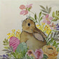 TWO Individual Paper Lunch Decoupage Napkins - 1899 Springtime Easter Bunny