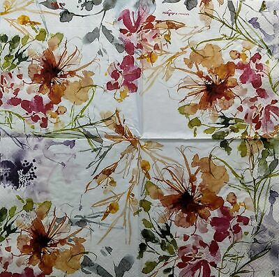 TWO Individual Paper Lunch Decoupage Napkins - 1491 Petal Dance