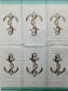 TWO Individual Paper Guest Decoupage Napkins- Shiplap Anchor Nautical 1242