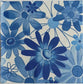 TWO Individual Paper Lunch Decoupage Napkins - Blue Daisies 1054